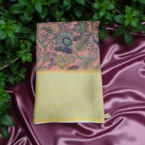Linen saree-A0509